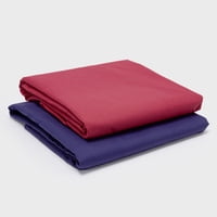 Arthome - Pack 2 Sábanas Rojo + Azul 1 Plaza