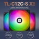 thumbnail image 2 of Ventilador de CPU Thermalright TL-C12C-S X3 ARGB de 120 mm con rodamiento S-FDB, 2 of 6