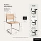 thumbnail image 4 of Pack 2 Sillas Para Comedor Cocina Ratán Madera Moderna Respaldo Breuer Naturales, 4 of 8
