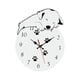 thumbnail image 1 of Decoración De Perro, Reloj Colgante De Pared De Madera, Patrón De Huella Para Sala De Estar, Color Blanco Duradero, 1 of 3