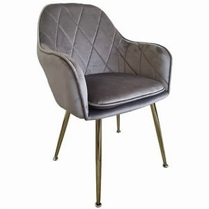 Habita2 Chile - Poltrona Velvet Lux - Gris