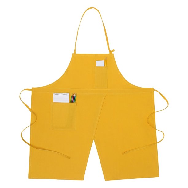 Delantales REGALWOVEN para Mujeres con Bolsillos, Delantal de Cocina de Estilo Rústico, Delantal de Cocina, Delantales de Algodón Duraderos para el Hogar y la Cocina Amarillo Girasol