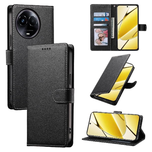 Funda para FOXDOCK Realme 11 4G– Cuero Premium, 3 ranuras para tarjetas, Protección contra impactos