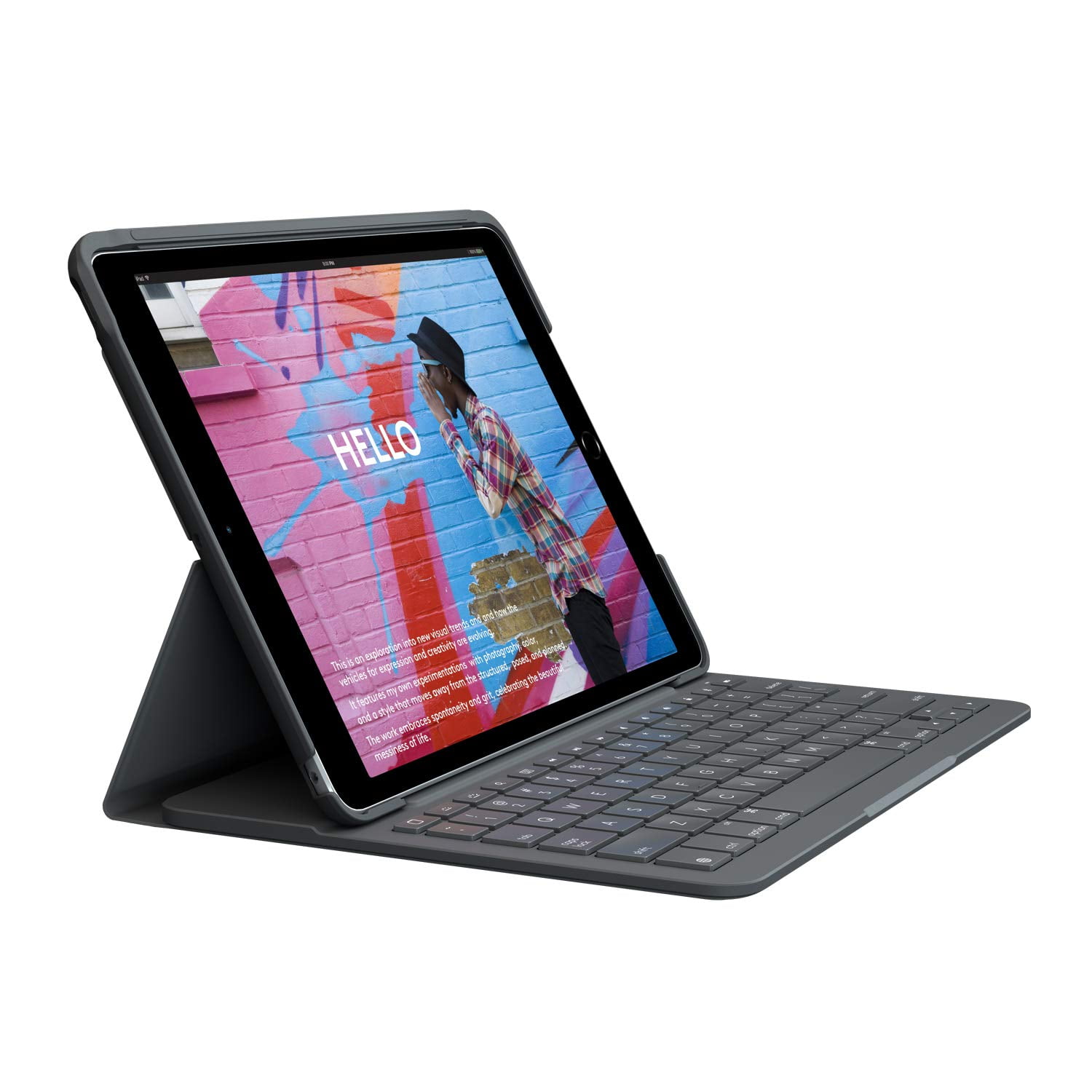 Funda Con Teclado Logitech Slim Folio Para Ipad (7.ª A 9.ª Gen.)