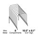 thumbnail image 2 of Clasificador de archivos de escritorio STAPLES de metal inclinado con 8 compartimentos, 2 of 3