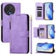 thumbnail image 3 of Funda Billetera Cremallera para TCL 60R con Porta Tarjetas, Soporte y Correa Morado, 3 of 5