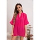 thumbnail image 3 of Blusa Mujer Lino Algodón Premium Liviana Cuello Mao 8057, 3 of 3