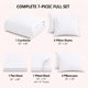 thumbnail image 2 of Juego de cama HIMEET 7 piezas completo en blanco (tamaño completo), 2 of 9