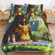 thumbnail image 2 of Comforter Set Queen Size Pokemon Pikachu Camping Set with 2 Pillowcases for All SeasonsBedding Set 3pcs for Kids Boys Girls Bedroom Decor Bed Sheets, 2 of 5