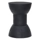 thumbnail image 1 of Mesa Lateral Zuo Wisdom de Madera de Mango Pintada Negra con Forma Redonda, 1 of 8