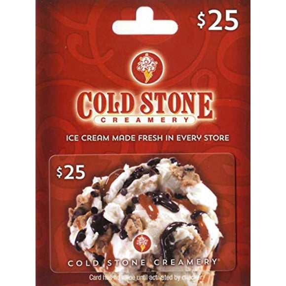 Tarjeta de Regalo Física Cold Stone Creamery $25