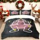 thumbnail image 1 of Set Crime Scene Squatting Figure with Head in Hand Printed Duvet Cover Set Bedding Set Duvet Cover And Pillowcases All-Season Home Bedroom Guest Room Essential, 1 of 1