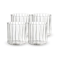 Santú Home & Deco - Set 4 Vaso Vidrio Vertical Chic 350Ml