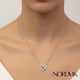 thumbnail image 5 of Collar Corazones Entrelazados Plata 925 Nordvik Regalo Mamá Plateado, 5 of 5