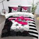 thumbnail image 1 of 3 Pcs Bedding Sets Girls Duvet Cover Set Queen Size 3D Print Colorful Floral Soft Microfiber 1 Comforter Cover, 1 of 5