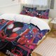 thumbnail image 3 of Spider-Man - Into The Spider Verse 3 Piece Sets Full/Queen Size - Reversible Microfiber Quilts with 2 Shams Soft Lightweight Bedspread Coverlet Comforter for All Season Bed Sheets, 3 of 5