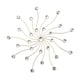 thumbnail image 1 of Decoración De Arte De Pared Con Joyas De Metal, Adorno De Pared DIY Para Baño, Dormitorio, Entrada, Dorado Y Blanco, 1 of 3