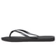 thumbnail image 5 of Sandalias tipo flip flop Havaianas Slim para mujer, negras, talla 7/8, 5 of 8