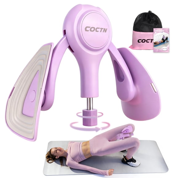 Thigh Trainer COCTN con resistencia ajustable para mujer, color morado