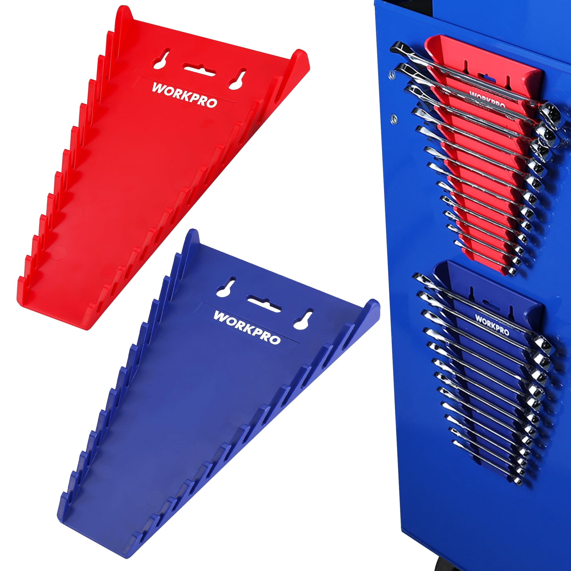 Organizador De Llaves Workpro, Juego De 12 Soportes Para Llaves, Paquete De 2