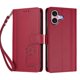 thumbnail image 3 of Funda Cartera Trébol para iPhone 16 con Ranuras Tarjetas y Carga Inalámbrica Rojo, 3 of 6