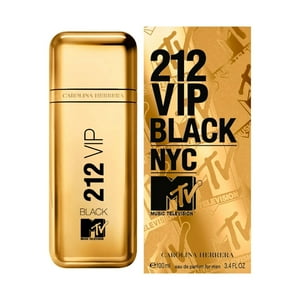 Carolina Herrera 212 Men Vip Black Mtv Music Television Edt 100 Ml