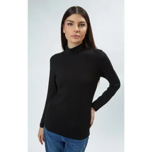 Likeshop - Camiseta Mujer Elasticada Forro Polar Cuello Beatle 4219