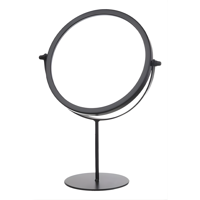 Genérica - Espejo Para Maquillaje Vanity Marco Negro Con Aumento 2X