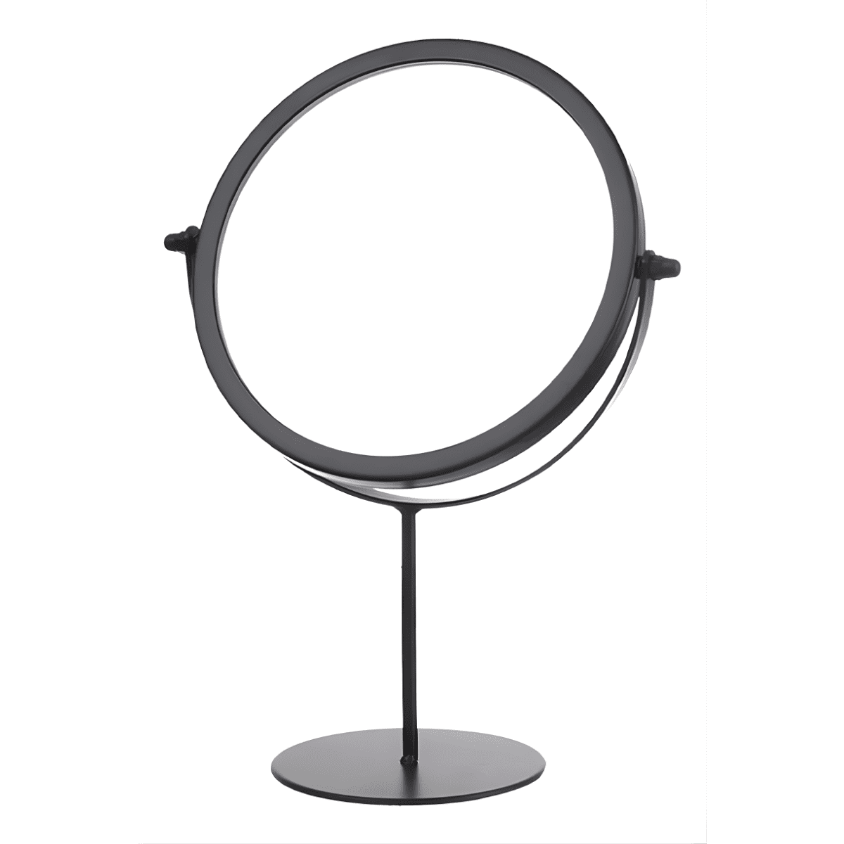 Genérica - Espejo Para Maquillaje Vanity Marco Negro Con Aumento 2x