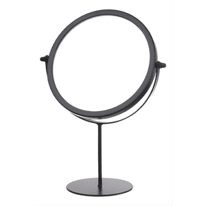 Genérica - Espejo Para Maquillaje Vanity Marco Negro Con Aumento 2X