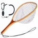 thumbnail image 1 of Red de pesca SEASPRO de 60 cm con malla de goma y mango de madera, 1 of 8