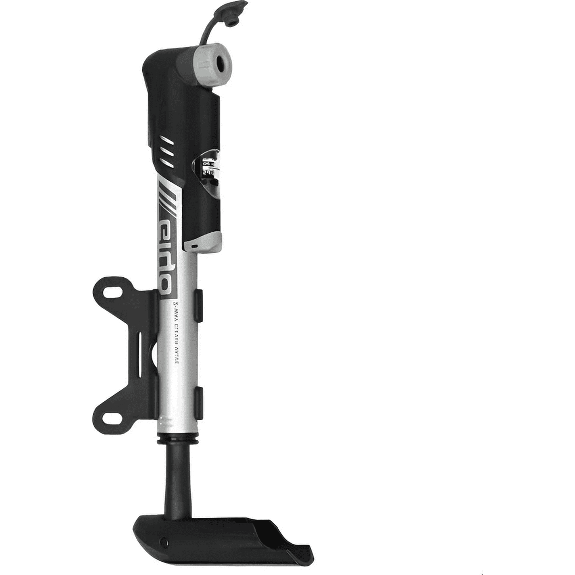 Genérico - Bombín De Bicicleta Con Manómetro (2-way Doble Acción) Plateado