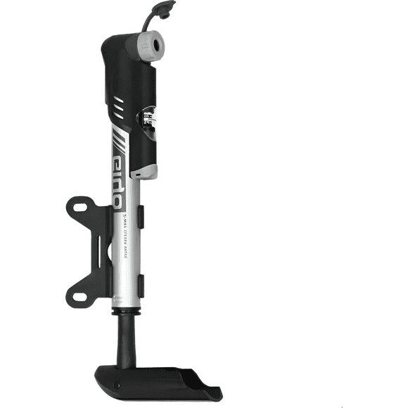 Bombín De Bicicleta Con Manómetro (2-way Doble Acción) Plateado