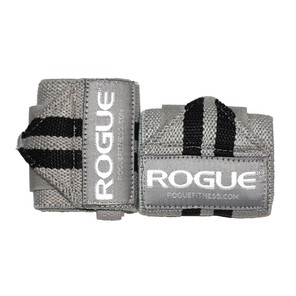 Muñequeras Rogue Fitness grises talla 30 cm