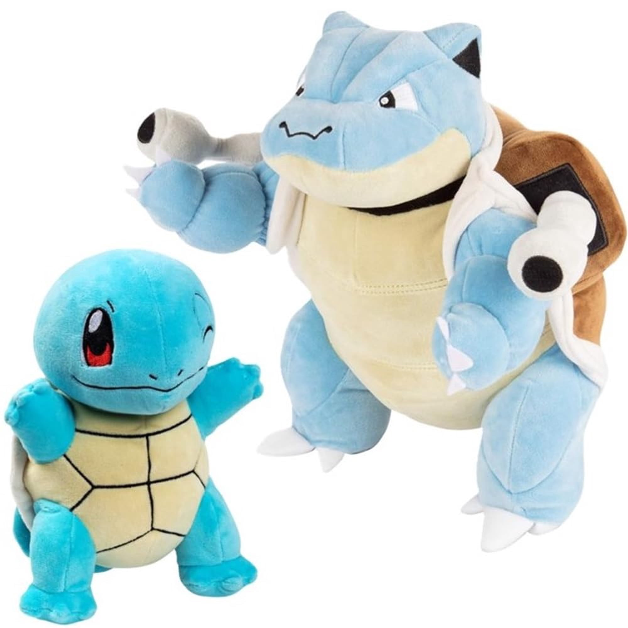 Set De Peluches De Squirtle Y Blastoise De Pokémon Wicked Cool Toys