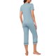 thumbnail image 3 of INSPIRE CHIC Conjunto de Pijama de Modal para Mujer 2 Piezas Conjunto de Descanso con Almohadillas Integradas y Pantalones Sueltos a la Rodilla M Verde, 3 of 6