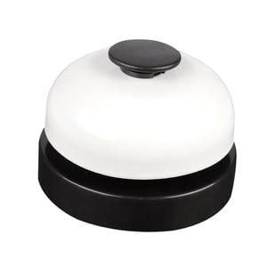 Magideal - Juguete De Llamada Para Mascotas, Campana De Llamada De Mano, Juego De Utilería, Campana De Tablero Ocupado Suave, Campana De Invocación De Escritorio Negro