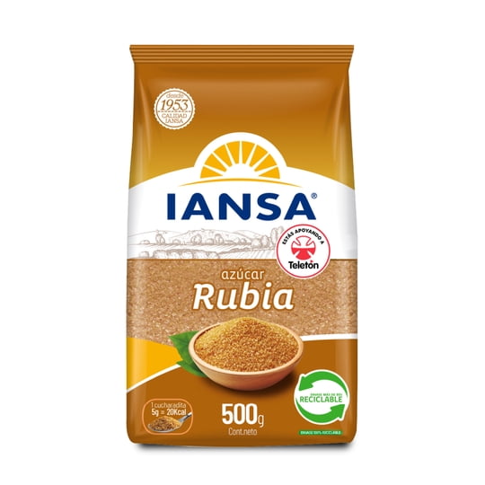 Azúcar Rubia Granulada Bolsa 500 g Iansa
