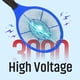 thumbnail image 3 of Matamoscas Eléctrico ZypplyPro® 3000V Rejilla Eléctrica Paquete de 2, 3 of 7