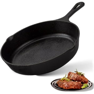 Wakeshome - Sarten Fierro Hierro Fundido 25Cm Antiadherente Color Negro