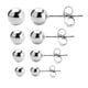 thumbnail image 1 of 12 Pares De Aretes Hipoalergénicos De Acero Inoxidable, Joyería De 3/4/5/6 Mm, 1 of 2