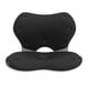 thumbnail image 3 of Cojín Para Silla Trasera Con Soporte Lumbar Plegable, Alivio Del Dolor De Estilo Japonés, Negro, 3 of 5