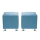 thumbnail image 1 of Set Pouf Cali 1c Felpa 12 Azul Petroleo, 1 of 5