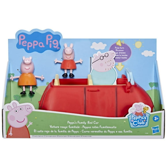 Muñeca Adventures El Auto Rojo De La Familia De Peppa