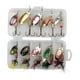 thumbnail image 1 of 10 Señuelos de Pesca Spinnerbait Señuelos de Metal Duro en Línea Spinnerbaits con Caja de Aparejos Señuelos de Trucha Surtidos para Salmón Walleye Bas Estilo A, 1 of 5