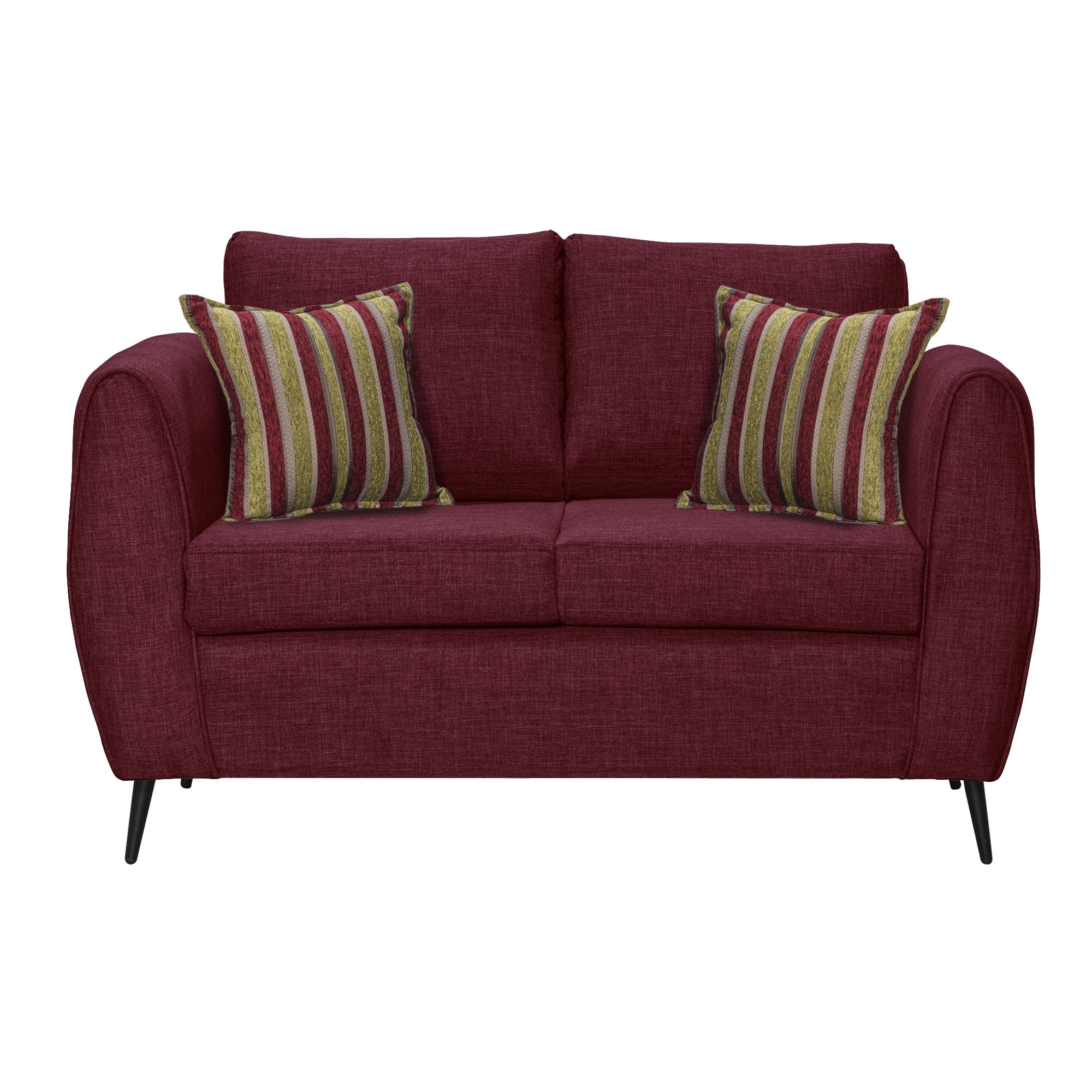 Colbox - Sofá Saveiro 2 Cuerpos Tela Burdeo