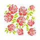 thumbnail image 1 of STENCIL 13X13 CM ROSAS/FLORAL, 1 of 1