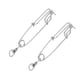 thumbnail image 4 of Clips de línea larga broche de presión de acero inoxidable conector de pesca clip de broches, 4 of 5