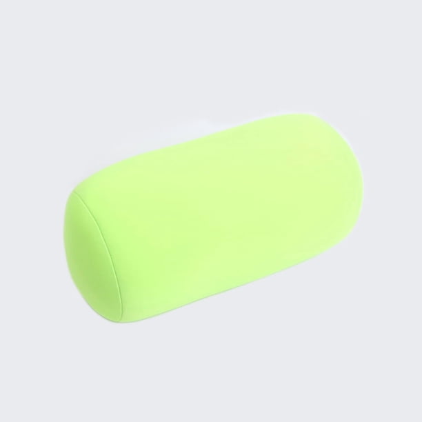 Xiao Hua Juego de 2 almohadas cilíndricas verdes, almohada de 11,81 × 6,3 pulgadas, almohada lateral para el cuello, almohada corporal cilíndrica, almohada de soporte lumbar.