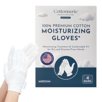Guantes Hidratantes Cottonnerie Original Cotton, 4 Pares